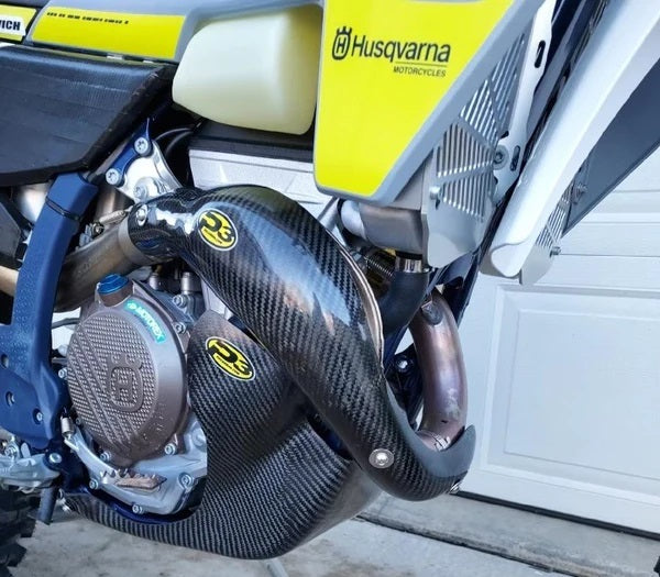 P3 Carbon Carbon Fiber Header Heat Shield Fiber KTM/Husqvarna (201087)