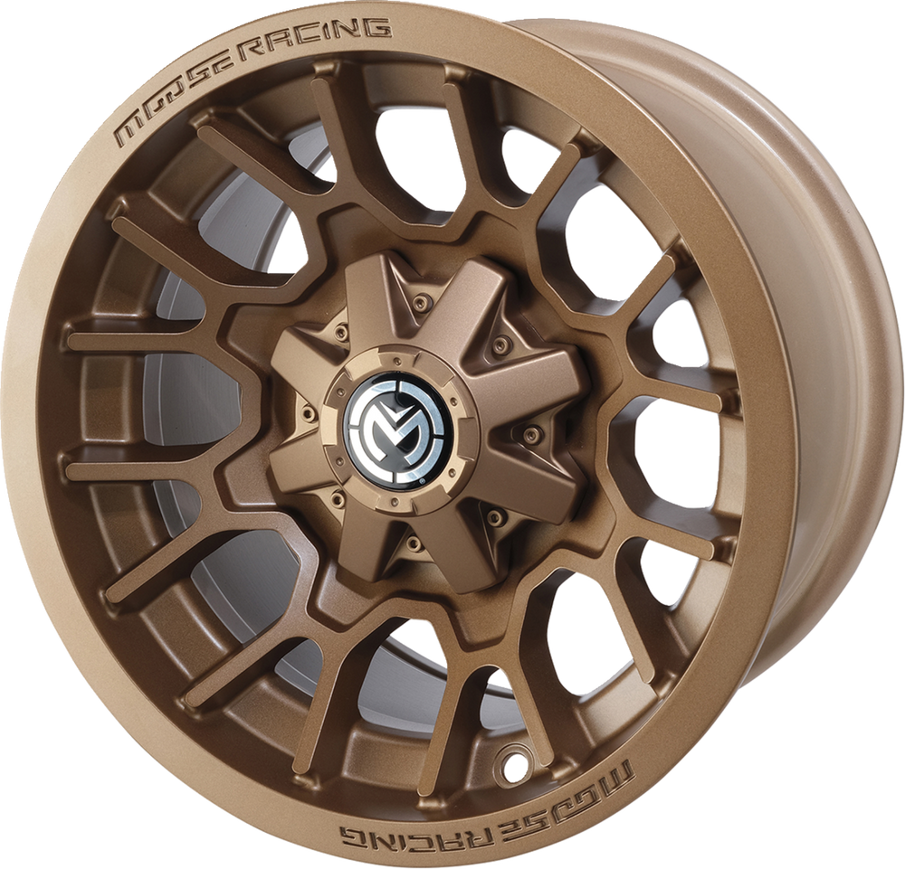 Moose Racing Wheel 24X Front Bronze 12x7 4/136 4+3 - Can-Am and More