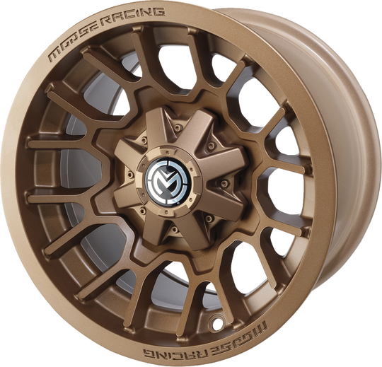 Moose Racing Wheel 24X Front Bronze 12x7 4/136 4+3 - Can-Am and More