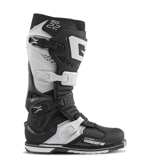 Gaerne SG22 Boot - Black/White - Size 8