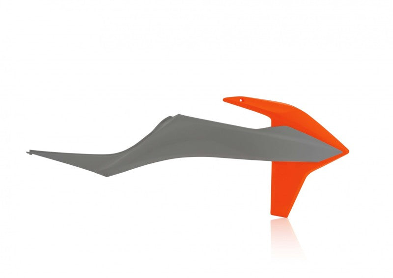 Acerbis Radiator Shroud - 19-22 KTM SX/SX-F/XC/EXC - Gray/Orange
