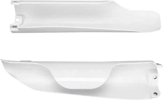 Acerbis Fork Covers Lower White - Yamaha YZ125 and More