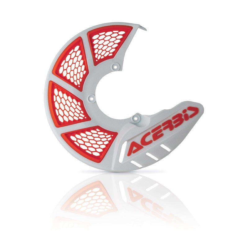 Acerbis X-Brake Vented Disc Cover - White/16 Orange