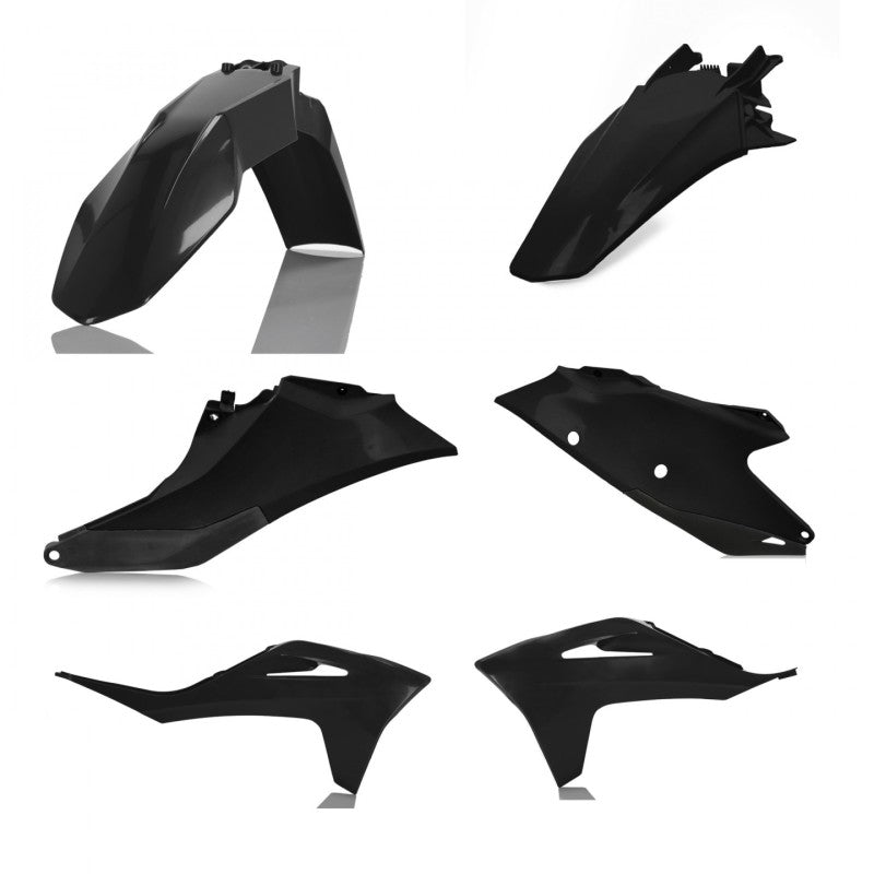 Acerbis Plastic Kit - 21-23 Gas Gas EC250/300/250F/350F - Black