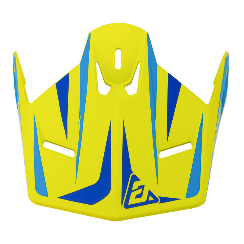 Answer AR1 Mototown Matte Visor Youth - Hyper Acid/Cyan/Dark Blue