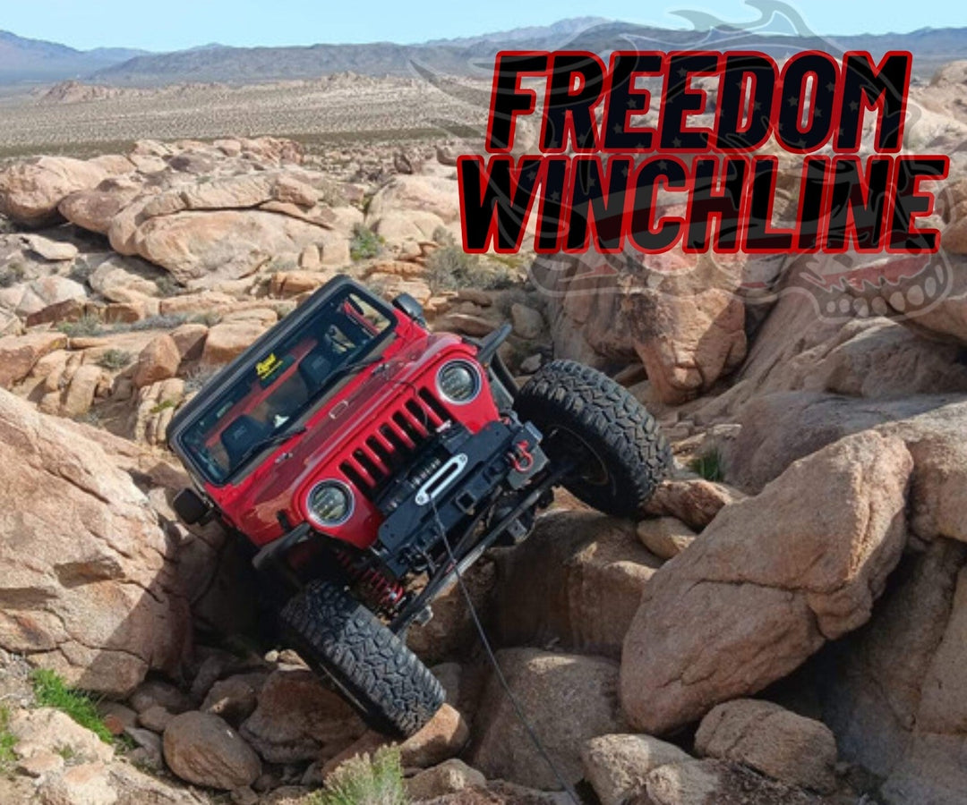 3/8"x100' Freedom Winchline with Soft Shackle - Dune Goons