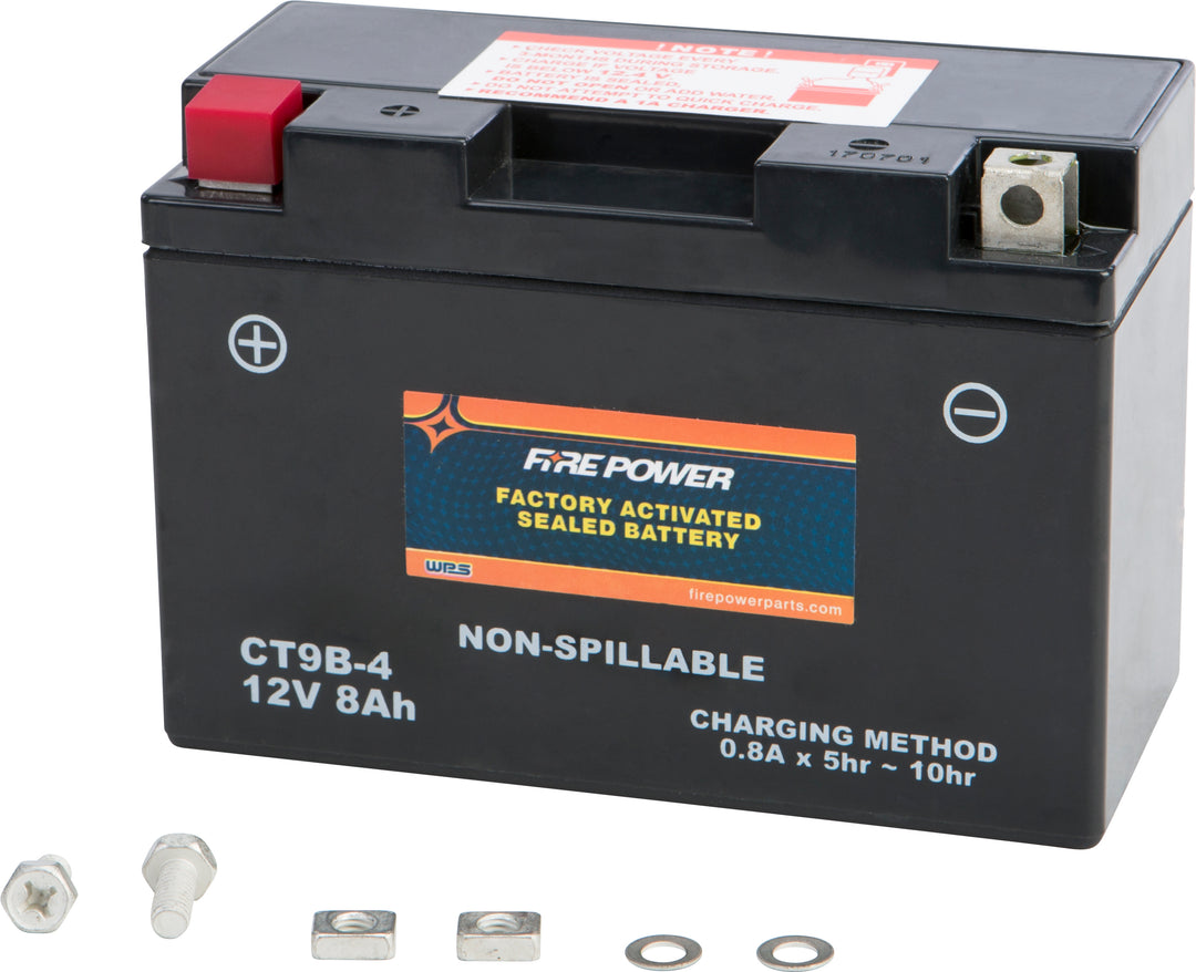 Fire Power Factory Activated Sealed Battery CT9B-4