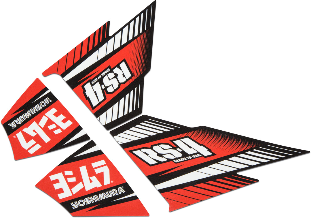 Yoshimura RS-4 Muffler Decal Set 4 pcs - 961-9069
