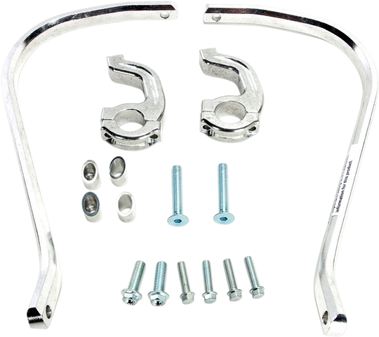 Moose Racing Contour Handguards 1-1/8" Silver - Honda CRF450R and More