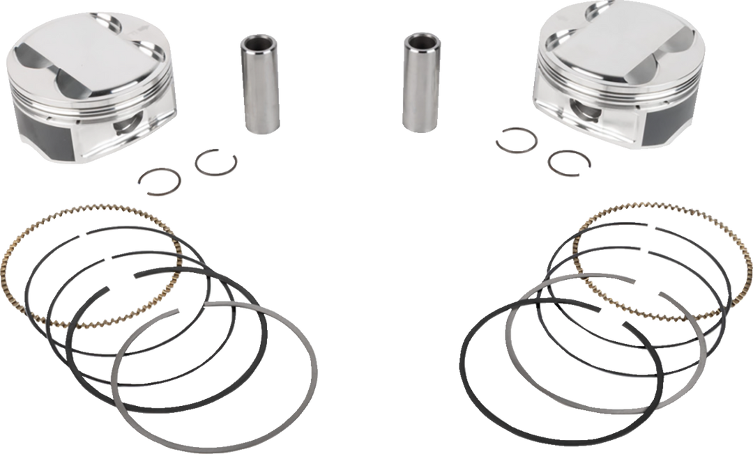 JE Pistons Piston Kit - Harley-Davidson Milwaukee-Eight 121 - 4.075" Bore 4.625" Stroke 11.5:1 CR 121" M8