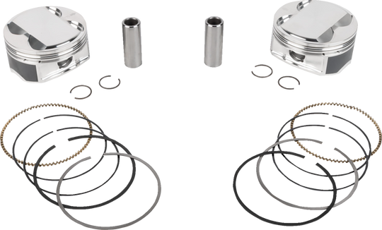 JE Pistons Piston Kit - Harley-Davidson Milwaukee-Eight 121 - 4.075" Bore 4.625" Stroke 11.5:1 CR 121" M8
