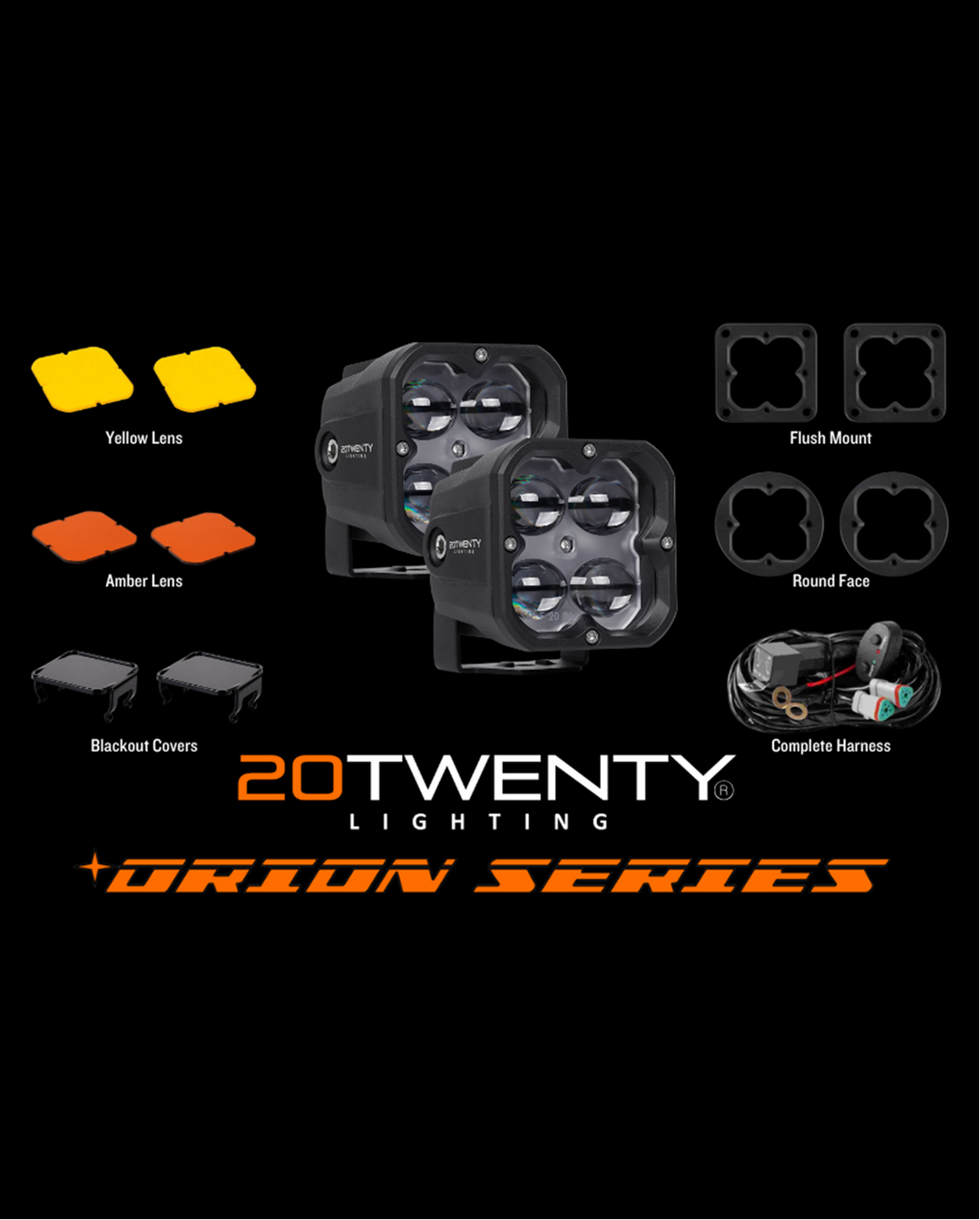 Orion 3" Pod Lights - Driving Pattern