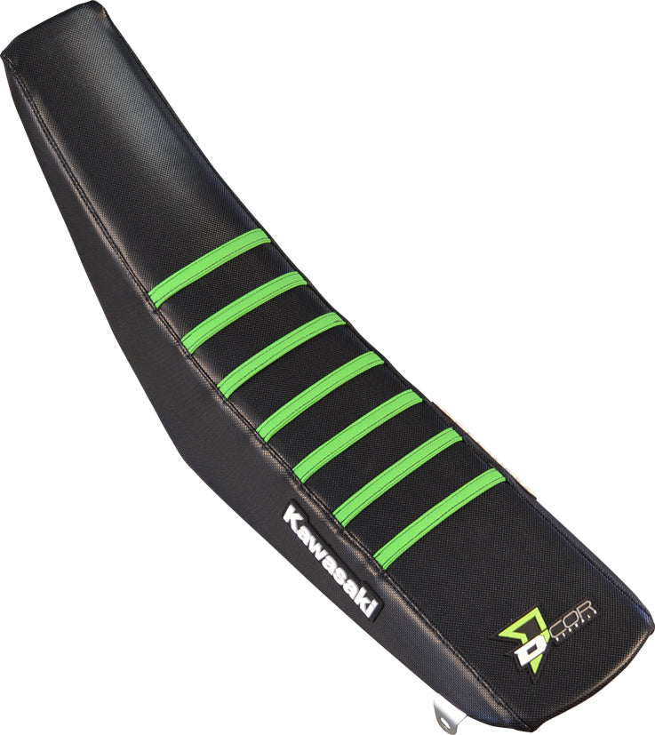 D-Cor Seat Cover Cover Black and Green with Ribs (30-20-454)