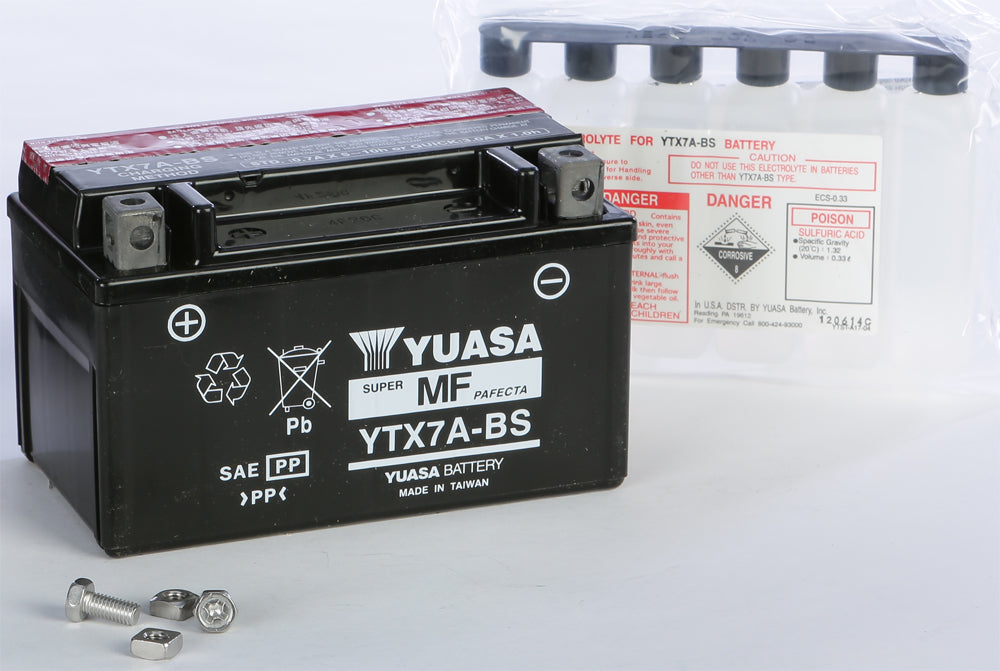 Yuasa AGM Maintenance Free Battery YTX7A-BS