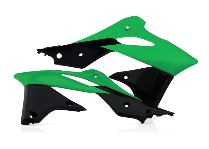 Acerbis Radiator Shroud - 13-16 Kawasaki KX250F - Green/Black