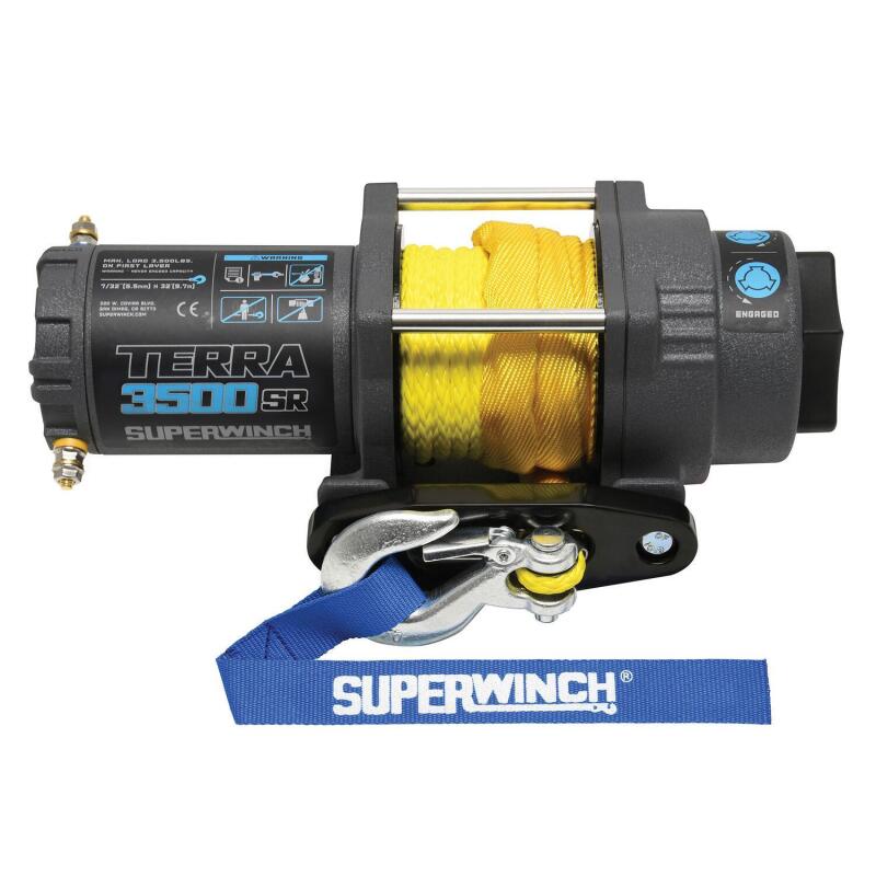 Superwinch Terra 3500SR Winch - 3,500 lb - Gray Wrinkle