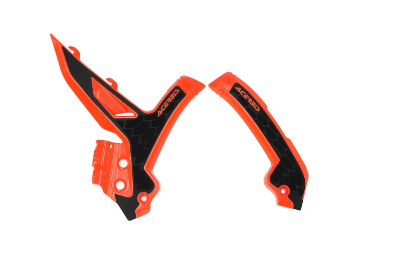 Acerbis X-Grip Frame Guards - 23+ KTM SX/SX-F/XC-F - Org/Black