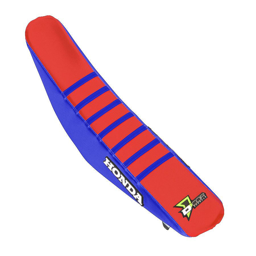 D-Cor Seat Cover Cover Blue/Red with Ribs (30-10-471)