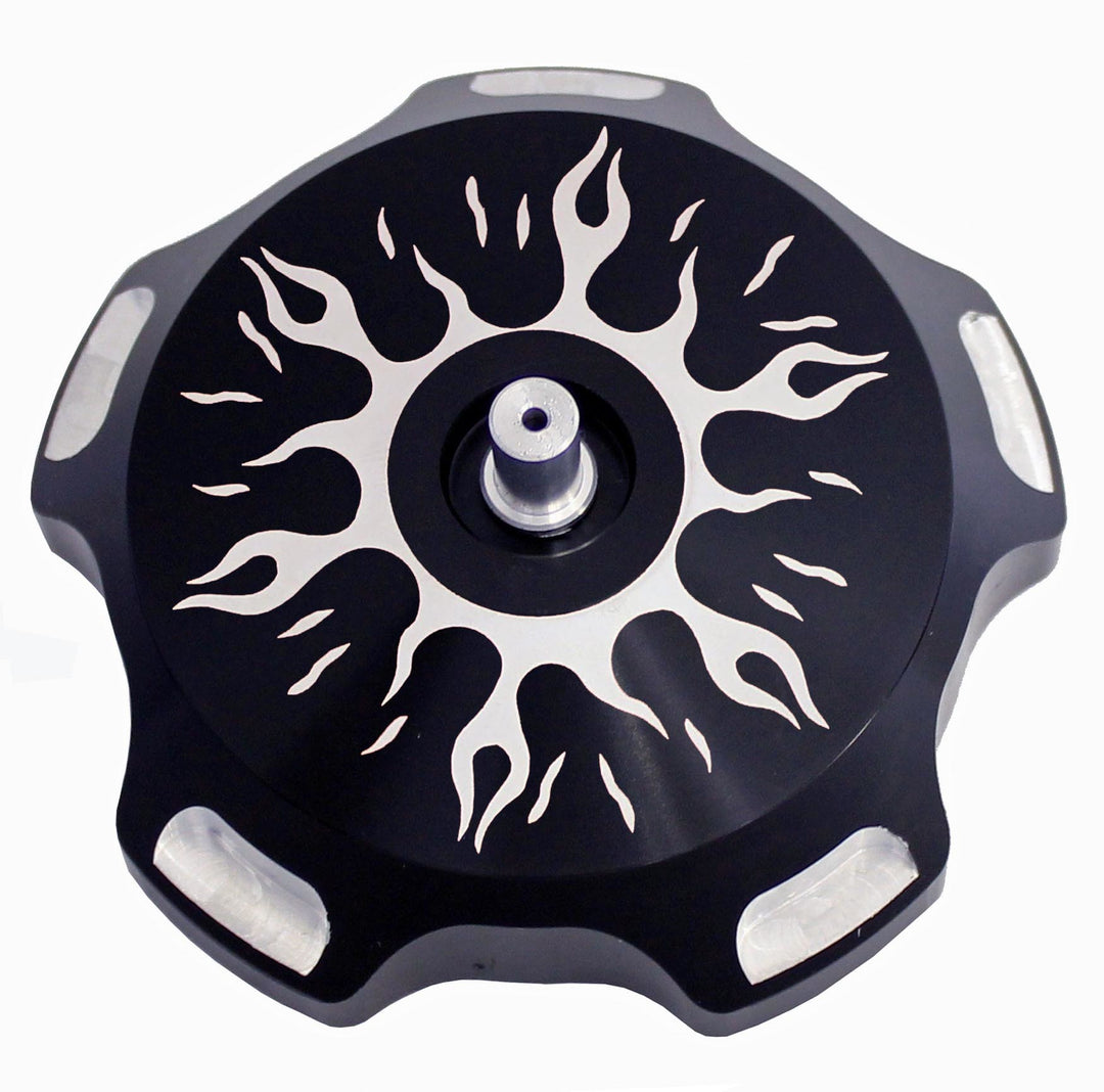 ModQuad Billet Gas Cap Black Flames