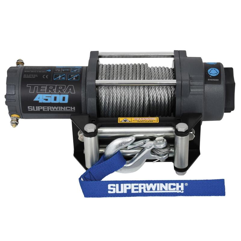 Superwinch Terra 4500 Winch - 4,500 lb - Gray Wrinkle