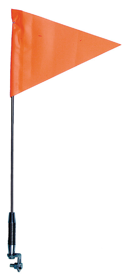 Telescoping Stainless Steel Safety Flag - Spring Mount