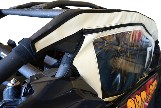 Seizmik Soft Upper Doors Black/Clear - Can-Am and More
