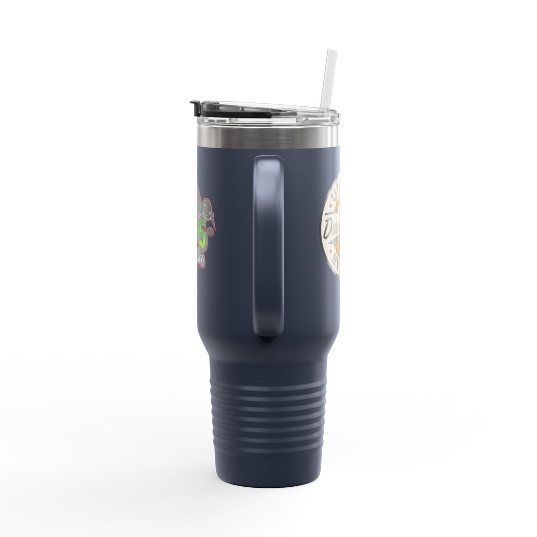 40oz Insulated Travel Mug — 'Dune Goons' Desert Racing Logo Tumbler