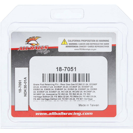 All Balls Brake Pad Pin Kit