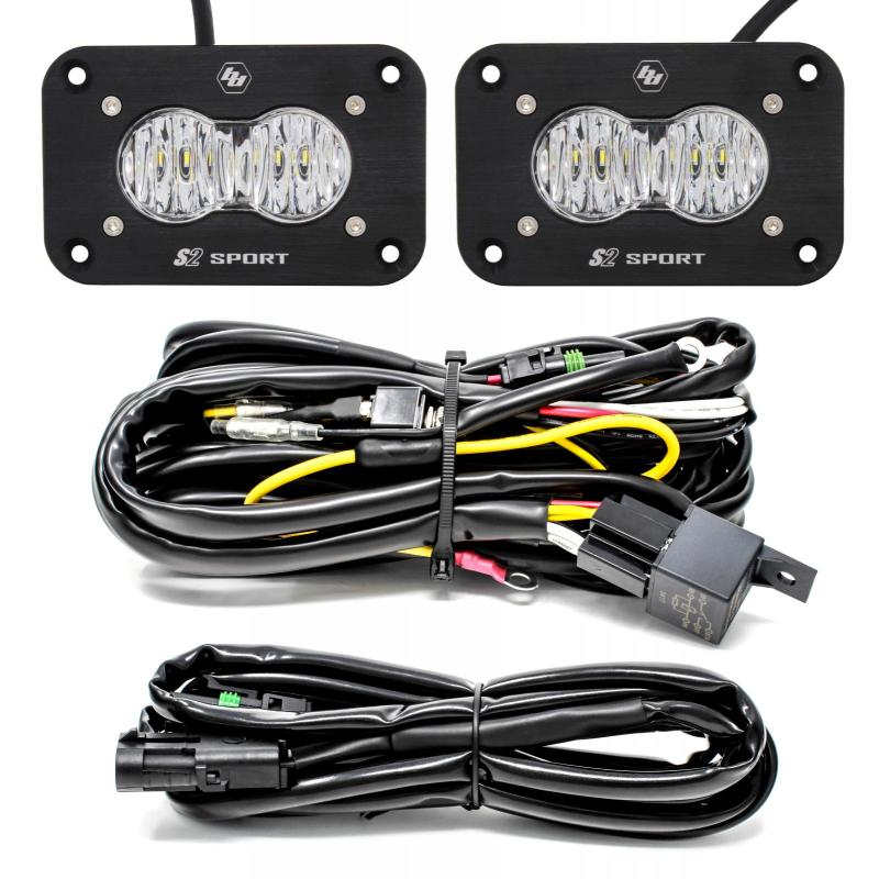 Baja Designs S2 Sport Work/Scene Flush Mount LED Light Pod - Clear