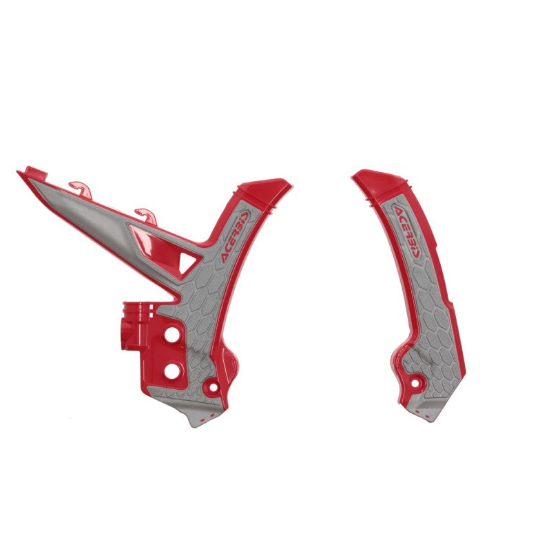 Acerbis X-Grip Frame Guards - 2024 GasGas MC/EC/EX - Red/Gray