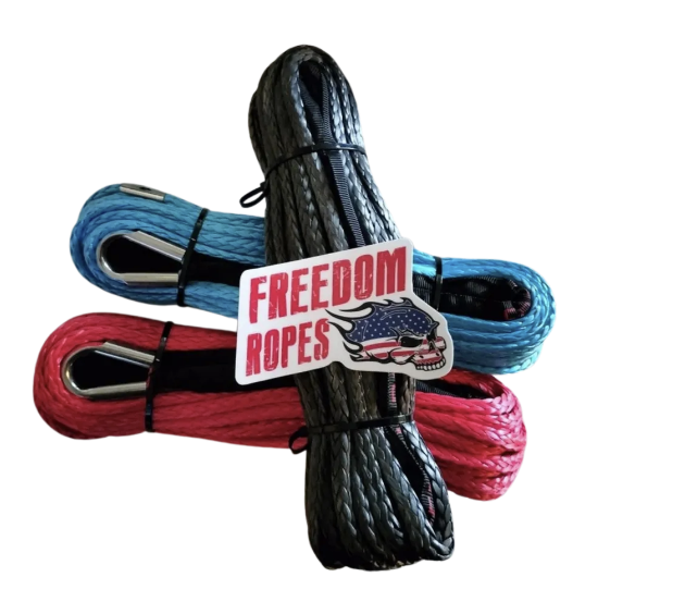 1/4"x50' Freedom Winchline with Soft Shackle - Synthetic Winchline