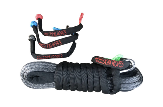 3/8"x100' Freedom Winchline with Soft Shackle and Recovery Ring