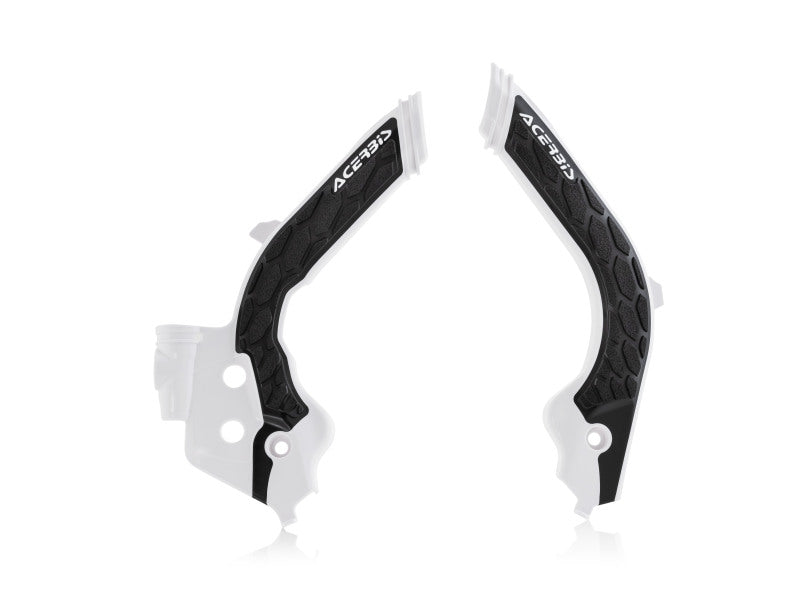 Acerbis X-Grip Frame Guards - 19-22 KTM/Husq/GG 125-501 - Wht/Blk