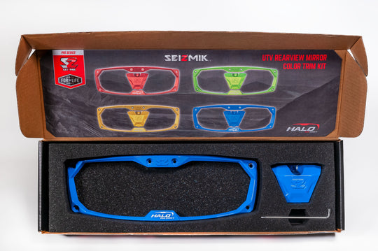 Seizmik Halo Mirror Color Bezel - Billet / LED / Cast