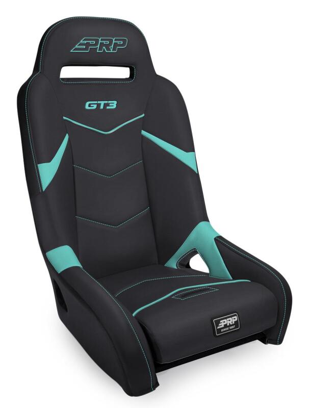 PRP Seats PRP GT3 Suspension Seat - Black/Teal - Can-Am/Kawasaki/Polaris