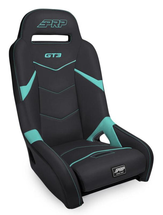 PRP Seats PRP GT3 Suspension Seat - Black/Teal - Can-Am/Kawasaki/Polaris
