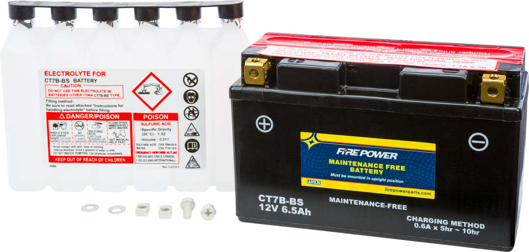 Fire Power Maintenance Free Battery CT7B-BS