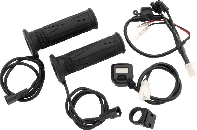 BikeMaster 7/8in Heated Grips w/LCD Switch