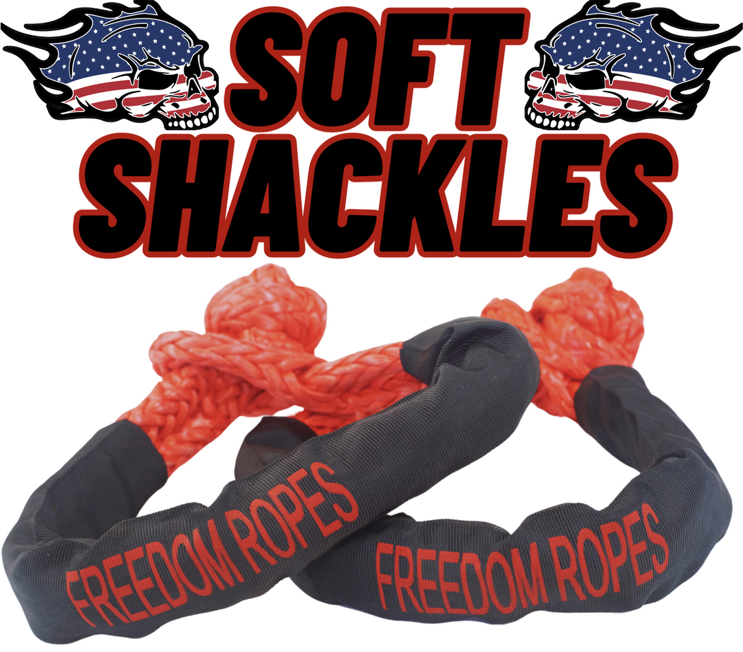 1.25"x30' Kinetic Energy Rope Kit (includes 1.25"x30' Freedom Rope, 2 Soft Shackles, and a bag)