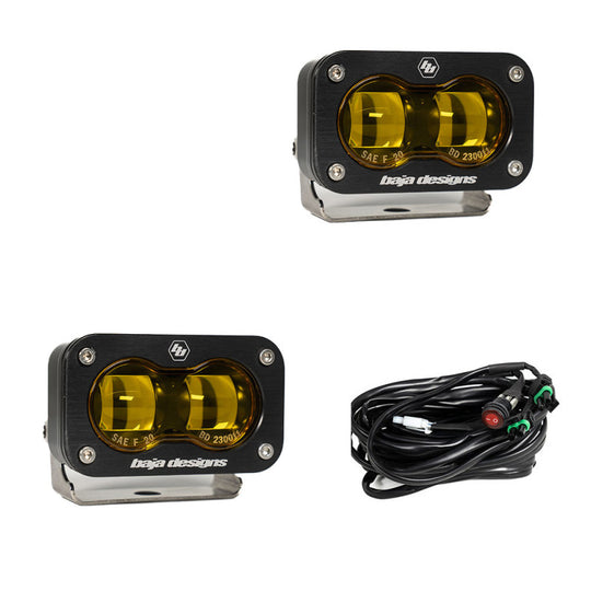 Baja Designs S2 SAE Light Pod - Amber (Pair)