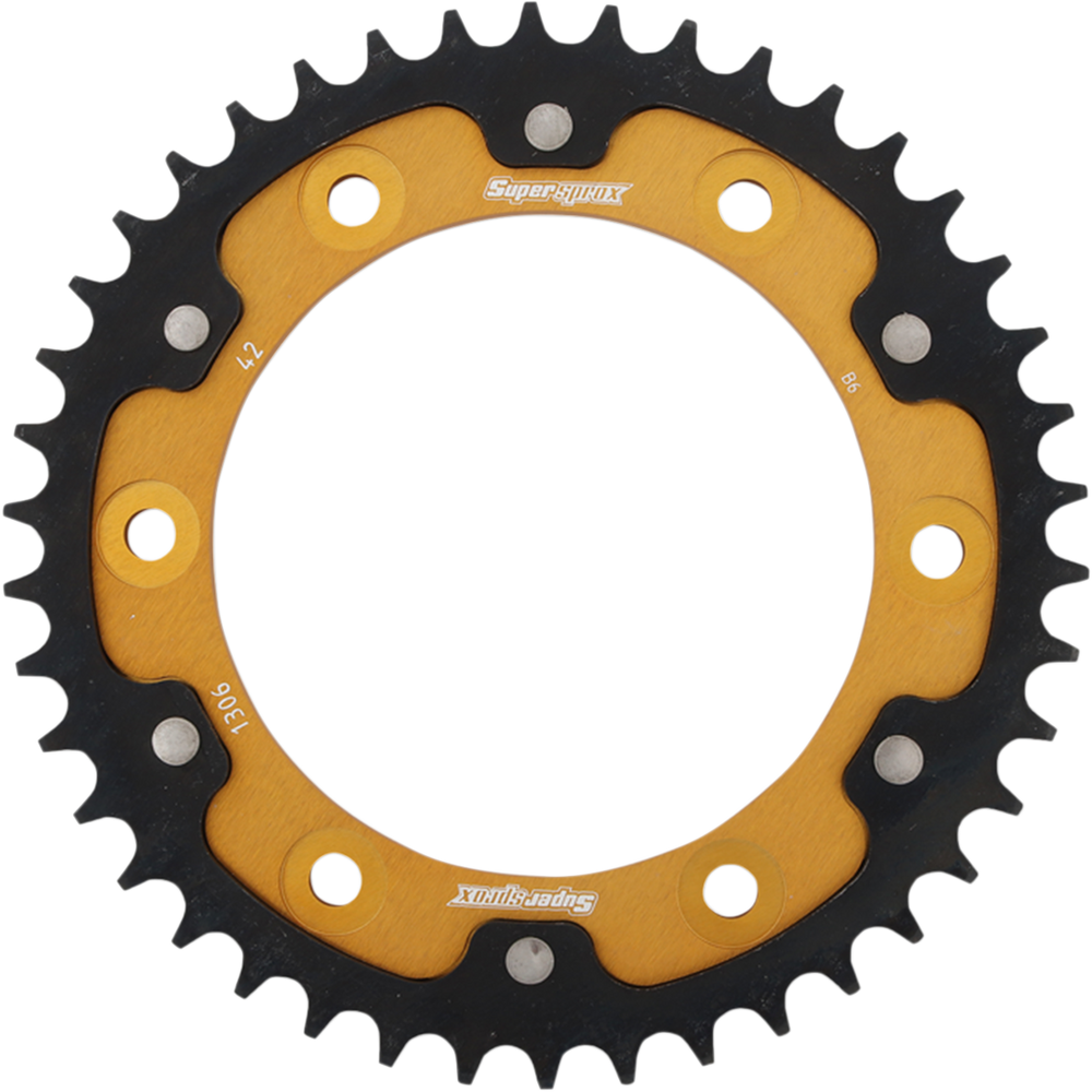 Supersprox Stealth Rear Sprocket 48 Tooth Gold - Suzuki RM125 and More