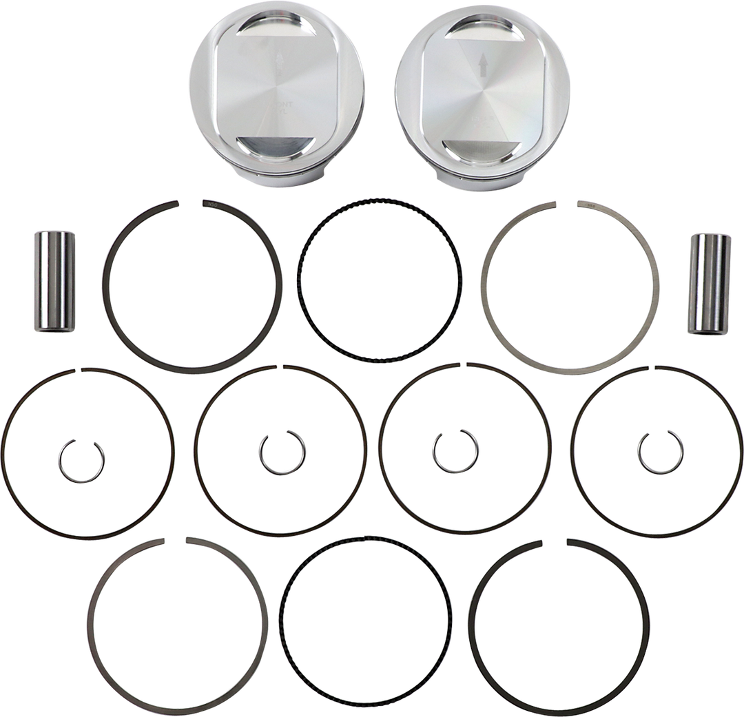 JE Pistons Piston Kit - Harley-Davidson Twin Cam 88/96 - Bored to 98" 9.5:1 CR 88"/96" Twin Cam