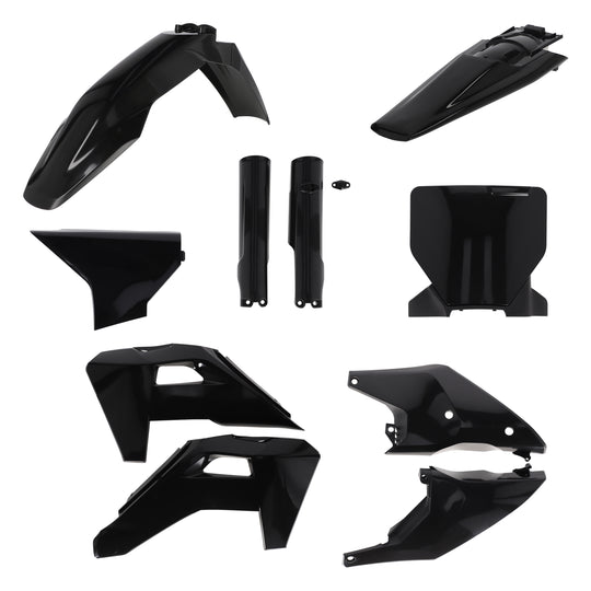 Acerbis Full Plastic Kit Kit- HUS Black (2986840001)