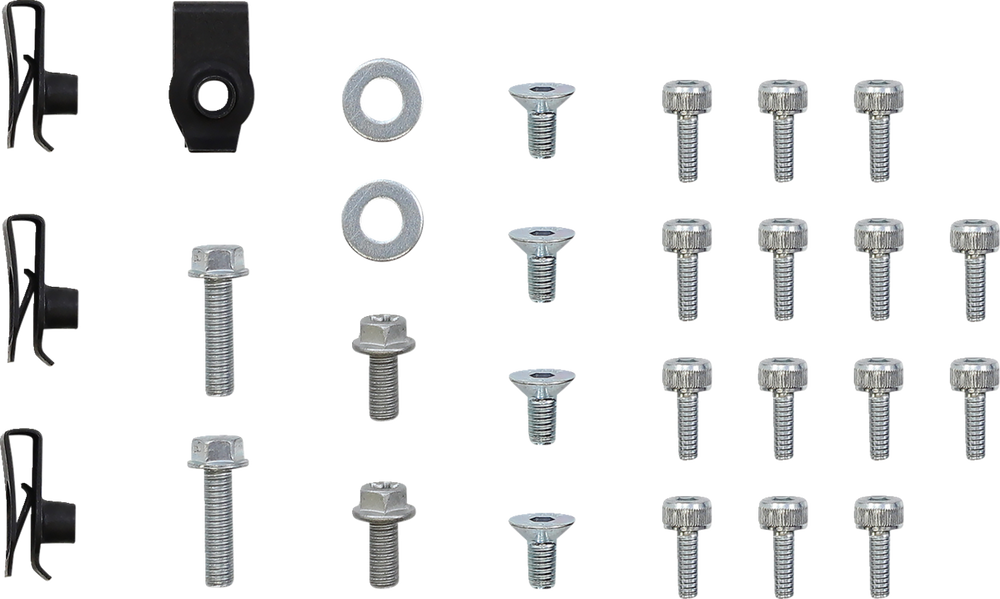 Moose Racing Billet Radiator Guards Silver - Yamaha YZ125 and More