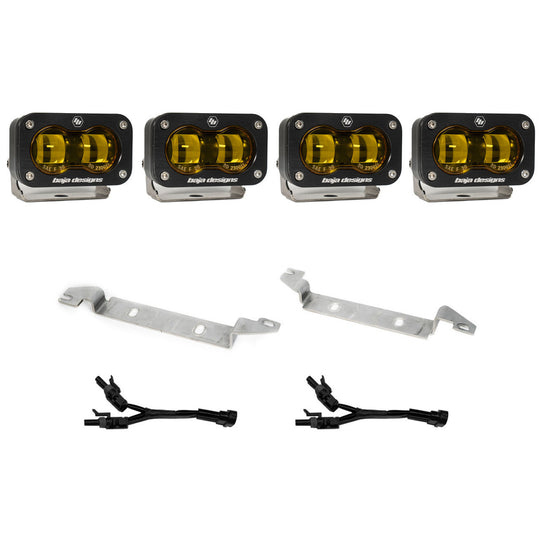 Baja Designs SAE Fog Pocket Kit Amber - 2025+ Toyota 4Runner