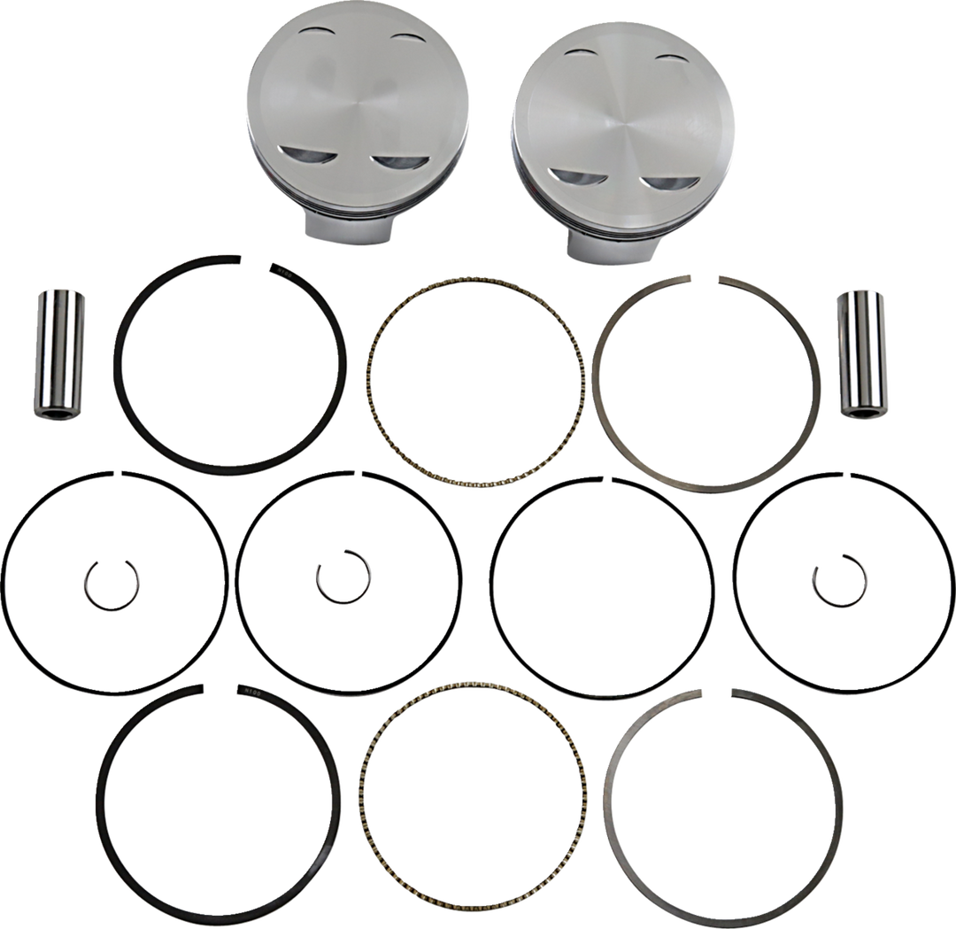 JE Pistons Piston Kit - Arctic Cat Wildcat 1000i 12-14 / Prowler 1000/TRV1000 09-17 - 94.00 mm 11.5:1 CR