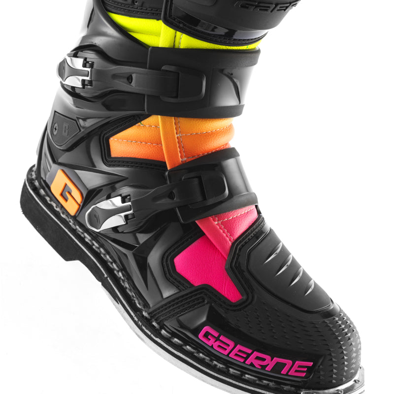 Gaerne SG12 Boot - Black/Orange/Pink - - Size 10