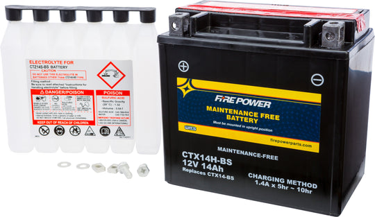Fire Power Maintenance Free Battery CTX14H-BS
