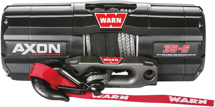 Warn AXON 35-S Plow Mode Winch - 3500 lb Synthetic Rope ATV / UTV