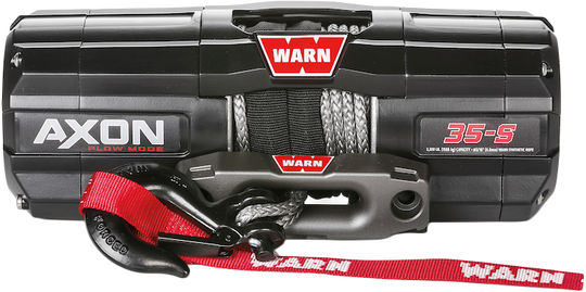 Warn AXON 35-S Plow Mode Winch - 3500 lb Synthetic Rope ATV / UTV